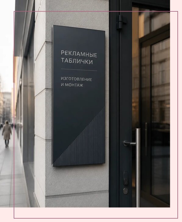 Рекламные таблички в Шуе по цене от 4626 р. | Аванза-Шуя
