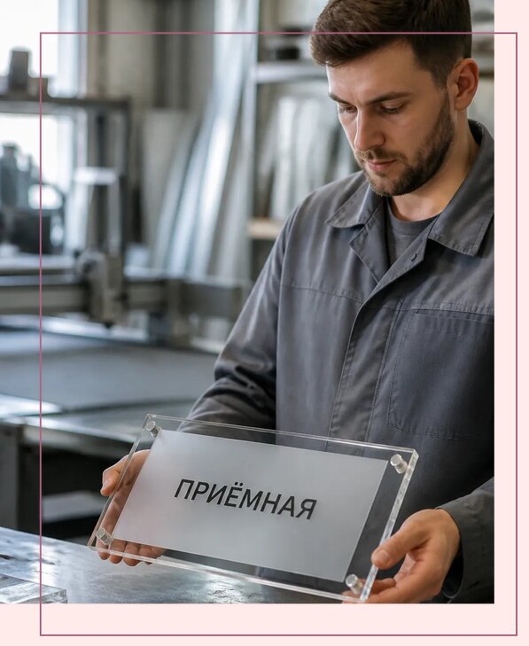 Таблички из оргстекла на заказ в Шуе от 4009 р. | Аванза-Шуя